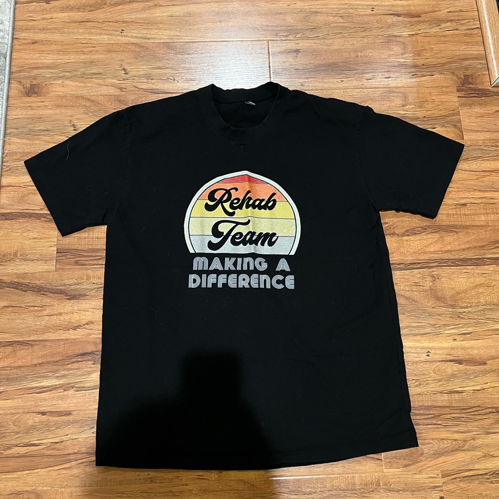 Black Rehab Team Graphic Tee